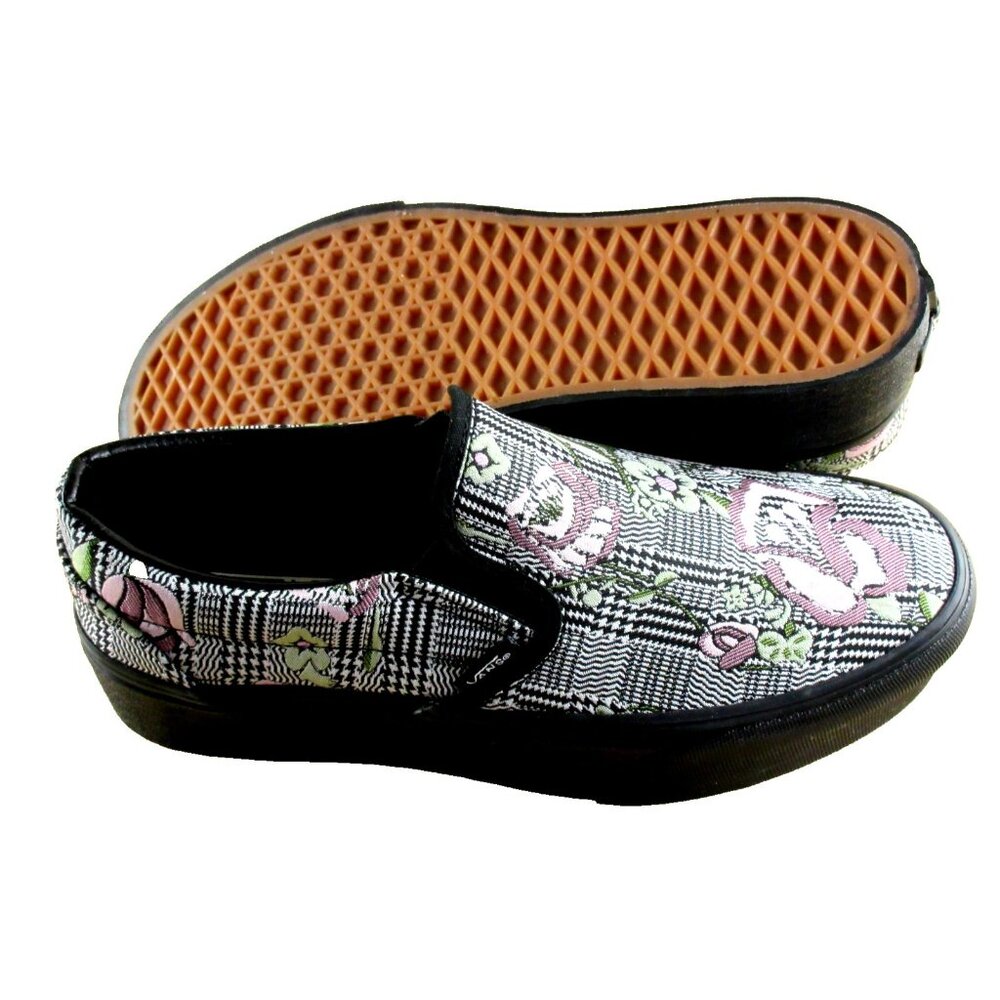 Vans Women's Classic Slip On Stackform Tapestry Floral Platform Shoes Size 9.5 - Picture 3 of 7